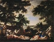 Francesco Albani The Cupids Disarmed oil painting artist